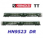 HN9523 Arnold TT 4-dílná souprava  patrových vozů s řídící kabinou, DR