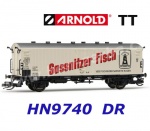 HN9740 Arnold TT Refrigerated wagon, "VEB Fischwerk Sassnitz" of the DR