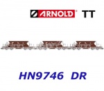 HN9746 Arnold N Set of 3 self-unloading wagons Type Fac 125, low of the DR