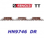 HN9746 Arnold TT Set of 3 self-unloading wagons Type Fac 125, low of the DR