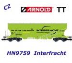 HN9759 Arnold TT Set of 2 4-axle silo wagons of the CZ-interfracht