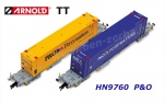 HN9760  Arnold TT  Set 2 kontejnerových vozů s 45 stopým kontejnery  