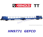 HN9771 Arnold TT 3-axle van transporter, Ladks, of the GEFCO