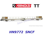 HN9772 Arnold TT 3-axle van transporter, Ladks, grey , "GEFCO"