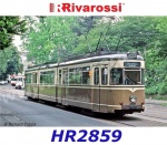 HR2859 Rivarossi  Tramvaj Düwag Gt8, verze Dortmund , provedení béžová/hnědá.