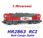 HR2863 Rivarossi Dieselová lokomotiva řady D 753.7 Brejlovec, Rail Cargo Italia