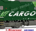HR2865S Rivarossi Dieselová lokomotiva řady DE 520 Brejlovec, NordCargo - Zvuk