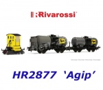HR2877 Rivarossi  Posunovací traktor ABL “Sogliola" a dva cisternové vozy "AGIP", FS
