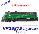 HR2887S Rivarossi Dieselová lokomotiva řady U25C, Burlington Northern - Zvuk