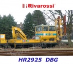 HR2925 Rivarossi Dieselová dresína údržby typ KLV 53 s přívěsným vozem,  DBG