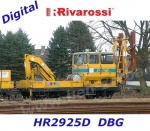 HR2925D Rivarossi Dieselová dresína údržby typ KLV 53 s přívěsným vozem,  DBG - DCC
