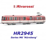 HR2945 Rivarossi Tram, Series M6, (Nürnberg) red/white livery