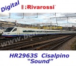 HR2963S Rivarossi Vysokorychlostní vlaková jednotka řady ETR 470,  Cisalpino - Zvuk