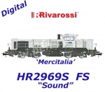 HR2969S Rivarossi Dieselová lokomotiva serie DE 18  Mercitalia S&T, FS - Zvuk