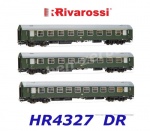 HR4327 Rivarossi Set of 3 passenger coaches  of the DR