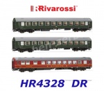 HR4328 Rivarossi Set 3 rychlíkových vozů, DR