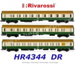 HR4344 Rivarossi Set 3 osobních vozů řady OSShD (A, AB, Bc), DR