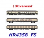 HR4358 Rivarossi  3-dílný set osobních vozů vlaku IC 572/579 