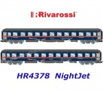 HR4378 Rivarossi Set 2 lůžkových vozů Bvcmz 248.5,  NightJet