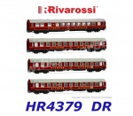 HR4379 Rivarossi  4-dílný set osobních vozů  OSShD řady  "Tourex", DR