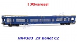 HR4383 Rivarossi  Autotransporter DDm 916, s mřížemi, ZXBENET