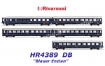 HR4389 Rivarossi Set of 5 passenger cars  of the  train “Blauer Enzian” of the DB