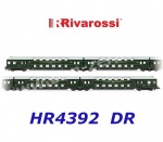 HR4392 Rivarossi Set 4 dvoupodlažních osobních vozů s kabinou strojvůdce, DR