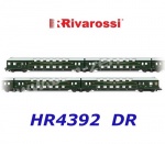 HR4392 Rivarossi 4-unit double decker coach with control cab of the DR