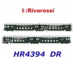HR4394 Rivarossi Set 4 dvoupodlažních osobních vozů s kabinou strojvůdce, DR