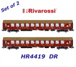 HR4419 Rivarossi Set 2 lůžkových vozů OSShD, řady WLAB, Mitropa, DR