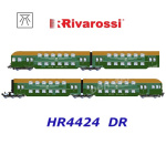 HR4424 Rivarossi 4-piece double-decker unit with control cab  of the DR