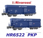 HR6522 Rivarossi  Set of 2 Hopper Cars Type Fals of PKP Cargo