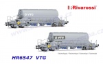 HR6547 Rivarossi Set 2 silo vagonů řadyTaoos, VTG