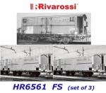 HR6561 Rivarossi  Set 3 dvounápravových chladících vozů řady Hgb, FS