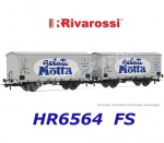 HR6564 Rivarossi  Set dvou 2-nápravových chladících vozů řady Hgb, FS