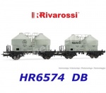 HR6574  Rivarossi  2-unit pack of silo wagon Type  Ucs, "Höchst" of the DB