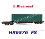 HR6576 Rivarossi Container wagon Sgnss with container TRENITALIA of the FS CEMAT
