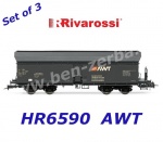 HR6590 Rivarossi  Set 3 samovýsypných vozů řady Fals, AWT