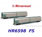 HR6598 Rivarossi Set of 2 closed cars Type Habillss "XMPR" of the FS