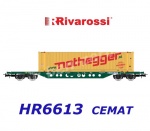 HR6613  Rivarossi  Container wagon, loaded with a yellow 45' container "Nothegger", CEMAT