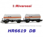 HR6619  Rivarossi 2-unit set of gas tank wagons Zgs, "VTG" of the DB