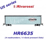HR6635 Rivarossi US Uzavřený nákladní vůz se střešními pochozy, New York Central
