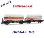 HR6643 Rivarossi Set 2 cisternových vozů na plyn řady Zgs, “Linde”, DB