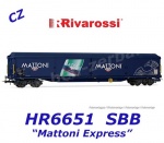 HR6651 Rivarossi  Nákladní vůz s posuvnými stěnami řady Habils-vy "Mattoni", SBB (CZ)