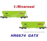HR6674 Rivarossi  Set 2 silo vagonů "RAIL CARGO GROUP",  GATX