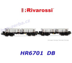 HR6701 Rivarossi Set 2 klanicových vozu řady Rmms s nákladem hliníkových bloků, DB