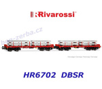 HR6702 Rivarossi Set 2 klanicových vozu řady Rmms s nákladem hliníkových bloků, DBSR