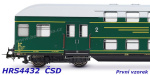 HRS4432 Rivarossi 4-unit double decker coach Bp 931 of the CSD, era IV