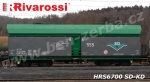 HRS6700 Rivarossi Set 2 samovýsypných vozů řady Fals-x SD-KD (SD - Kolejová doprava a.s.)