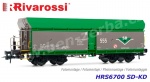 HRS6700 Rivarossi  Set of 2 Hopper Cars Type Fals-x of the SD-KD (SD - Kolejová doprava a.s.)